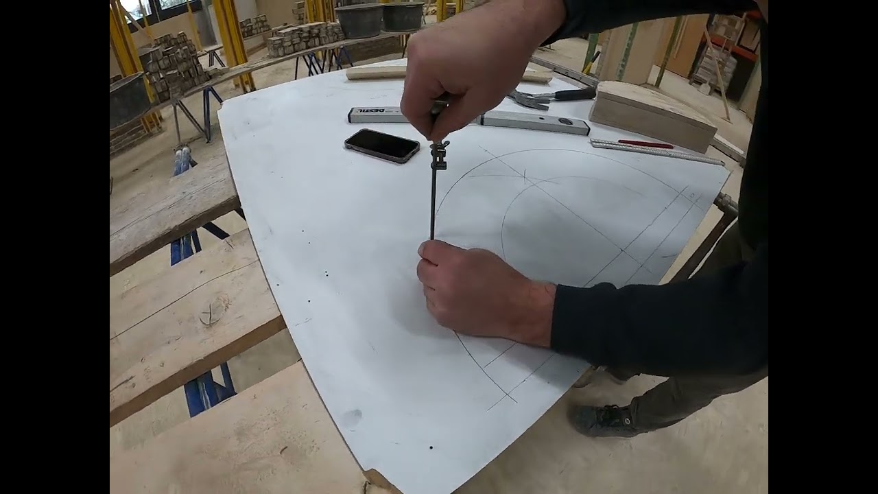 Uitslag maken van een halfrondboog