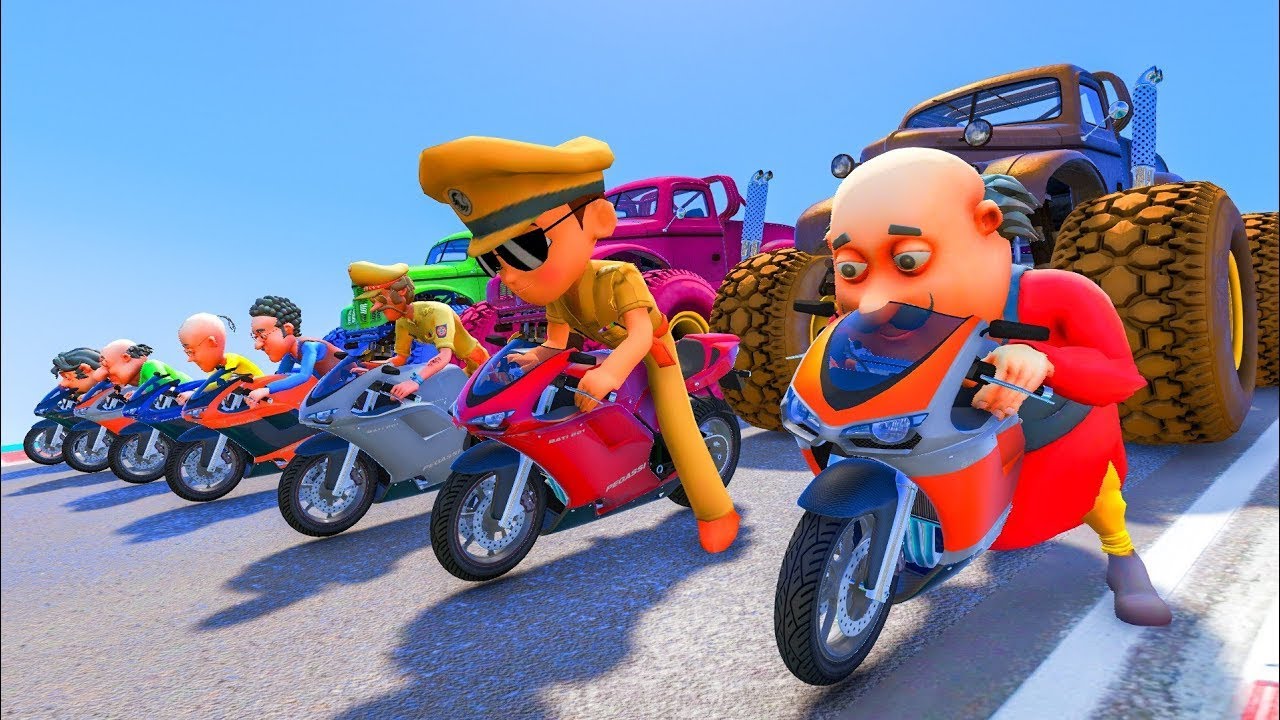 Motu Patlu Vs Little Singam Impossible Parkour Ramp In Gta 5
