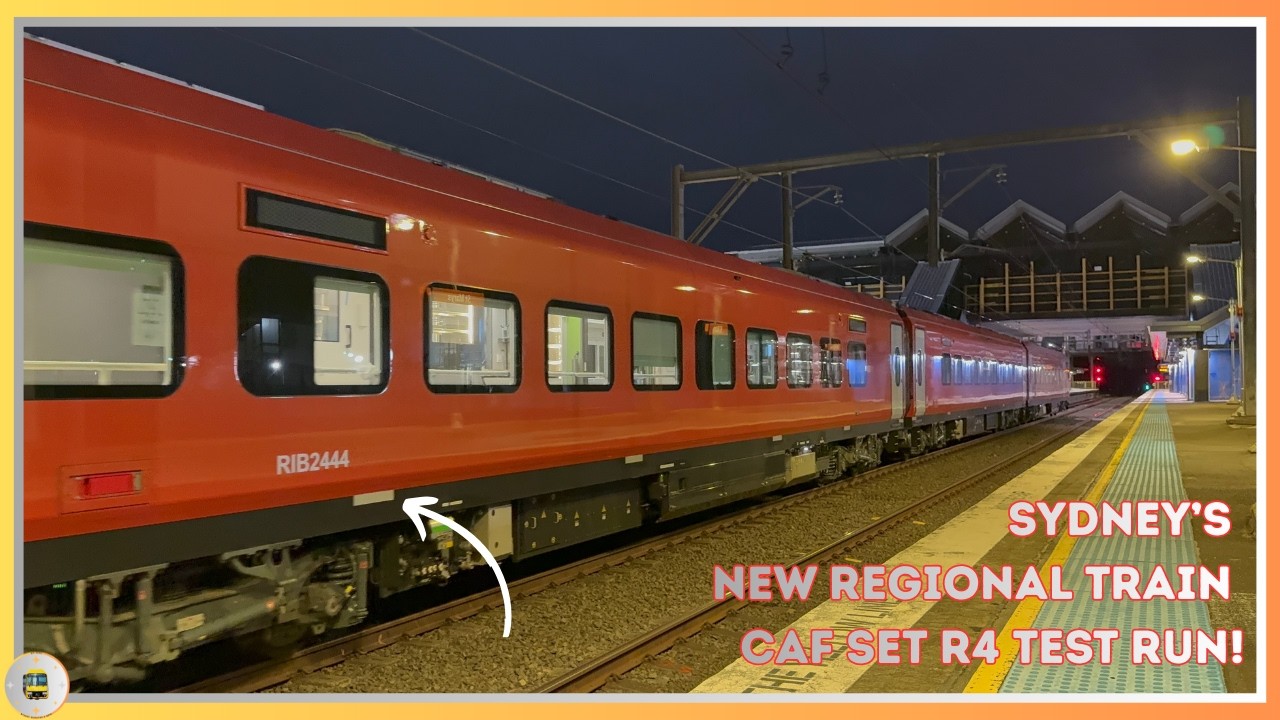 Sydney's New Regional Train! - CAF Civity Set R4 Test Run