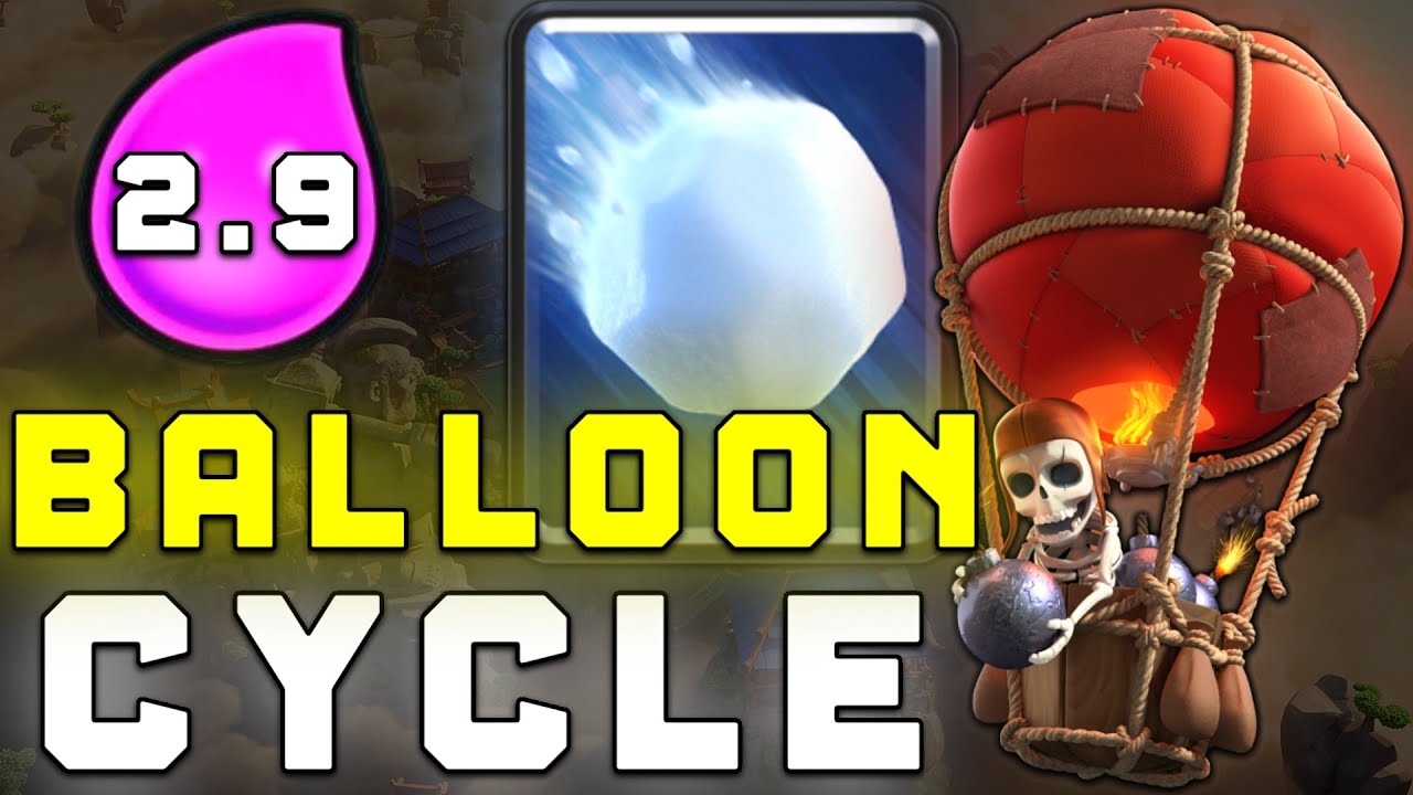 2.9 Balloon Miner Cycle Deck is Unstoppable In Clash Royale 🏆