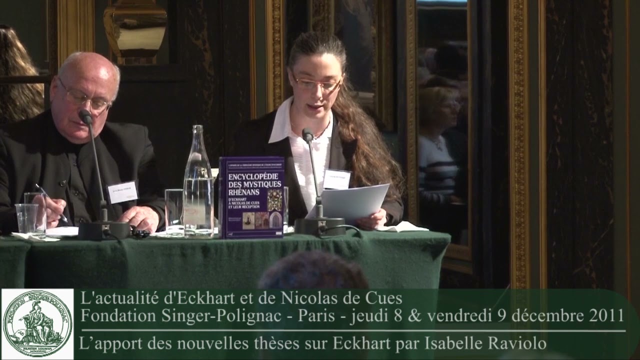 Communication d'Isabelle Raviolo, membre de l'ERMR. Colloque, Fondation Singer-Polignac, Paris, 2011