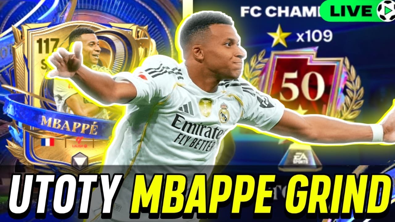 UTOTY MBAPPE IS HERE! I LIVE 🔴 FC MOBILE