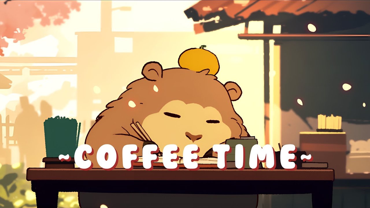 [60 Minutes] Capybara Lofi Music Station - Lofi Hip Hop for Studying ~ Sweet Dreams ~ 🎵 💫