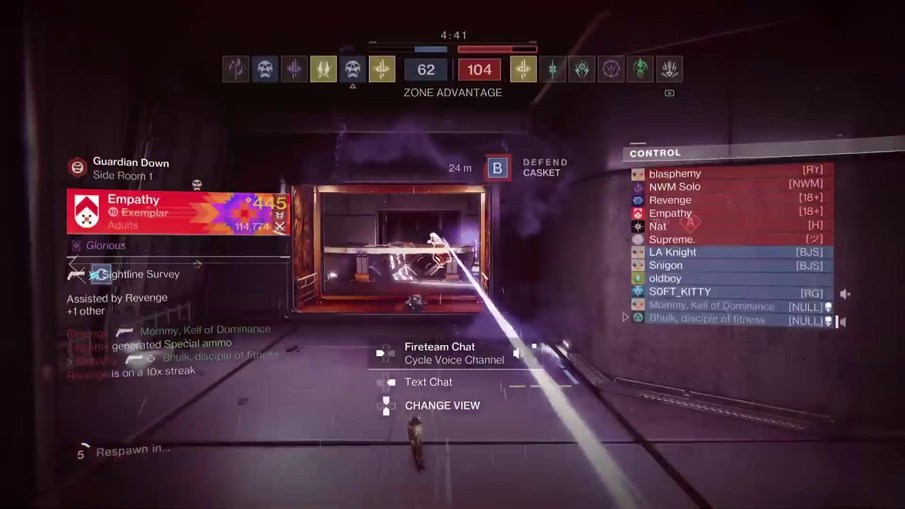 Playing destiny 2