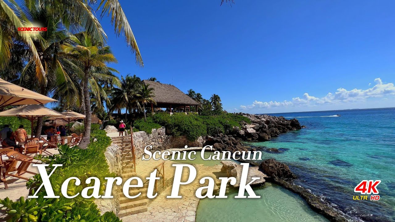 Мексика | Cancun Xcaret | Живописный приморский парк | Успокаивающая и красивая расслабляющая музыка