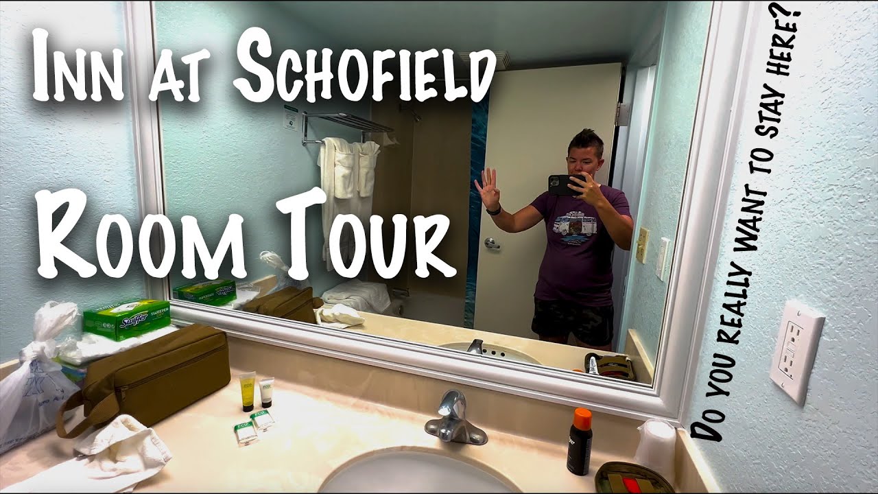 Room Tour - Inn at Schofield On Post Motel (I mean Hotel 🤣) PCSing to Hawaii with 2 kids and 2 dogs
