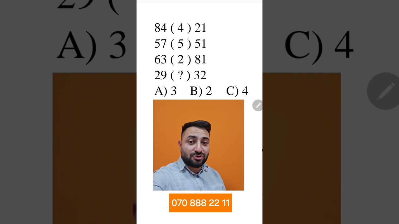 QƏBUL 2019-a d&uuml;şm&uuml;ş &ccedil;ətin operator #məntiq #magistr