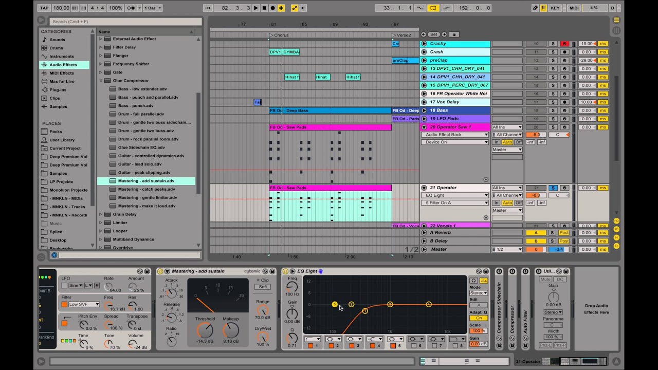 Ableton Operator Future Bass Saw Lead - Sound Design Tutorial