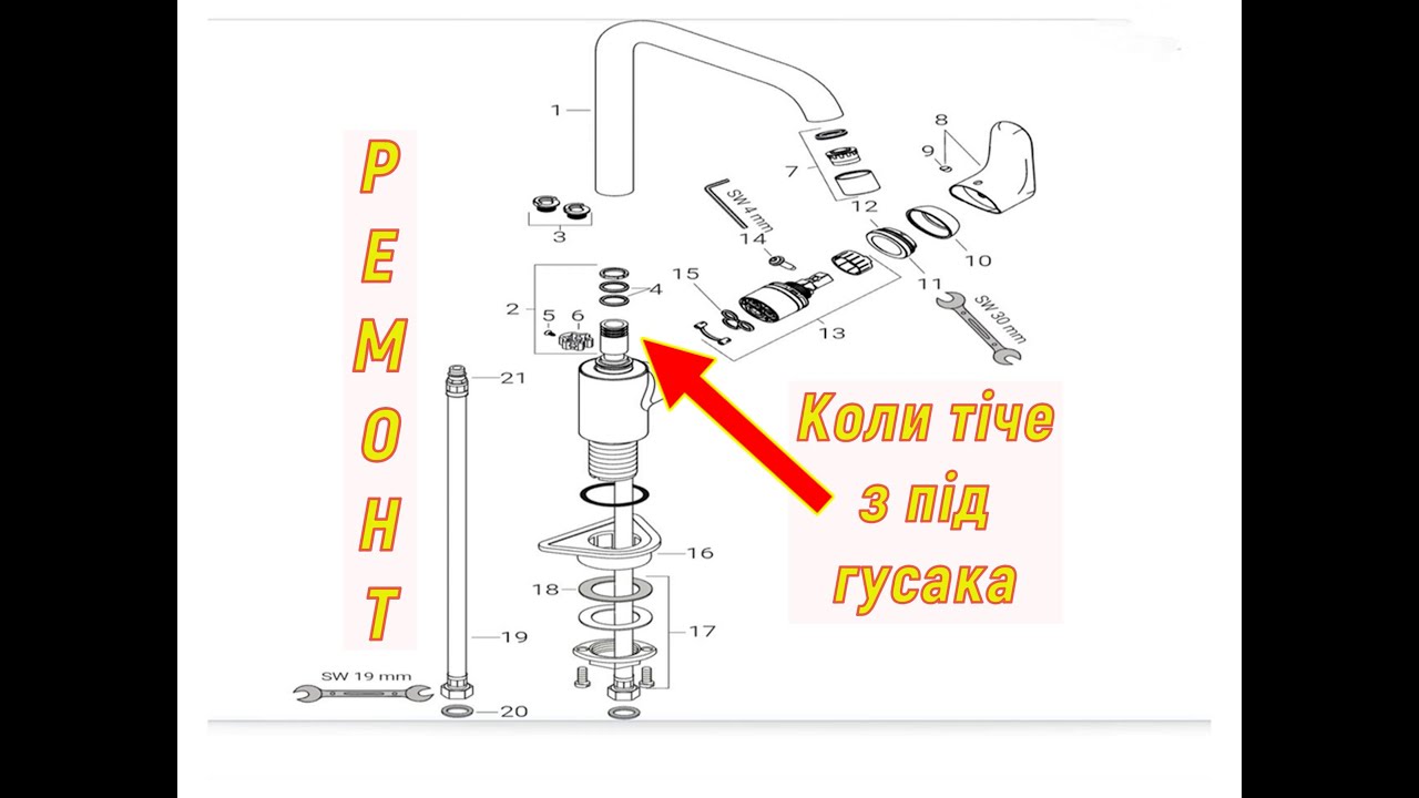 Ремонт кухонного змішувача за 5 хвилин! How to fix a kitchen faucet in 5 minutes!
