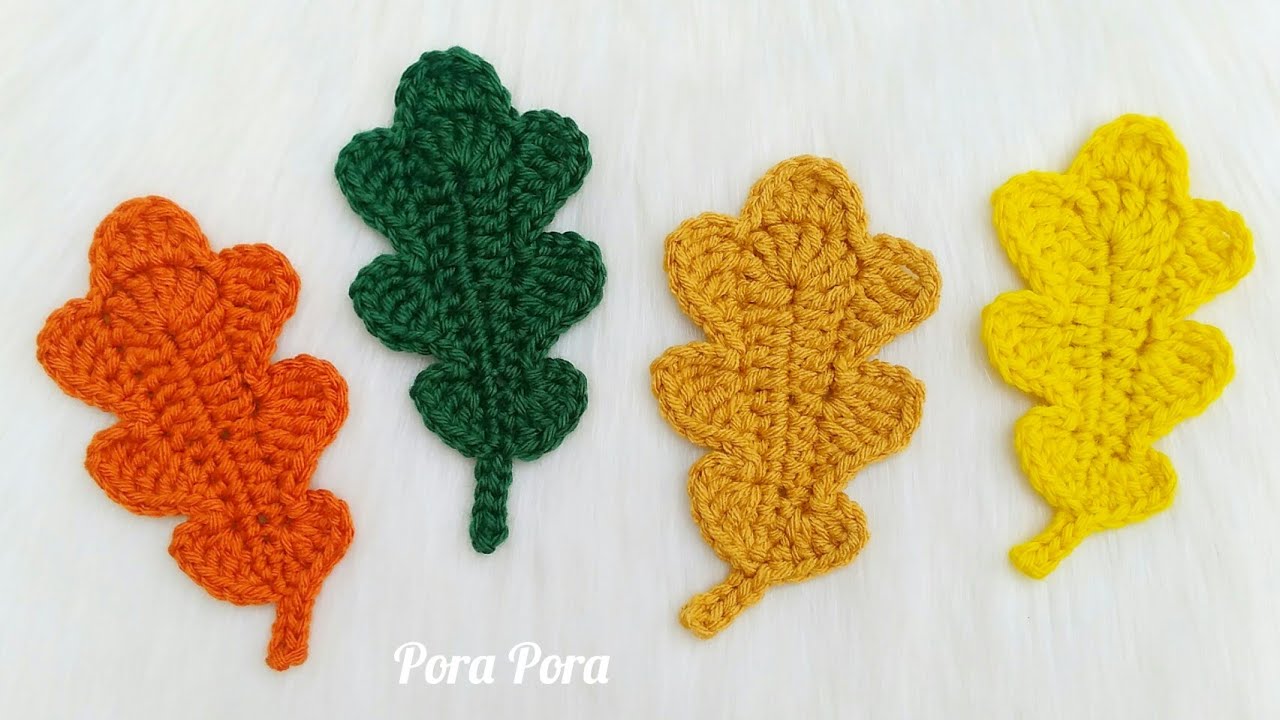 Crochet Oak Leaf I Crochet Autumn Fall Leaves I Fall Crochet Projects