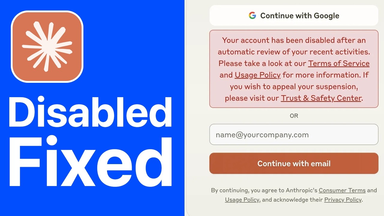 How to Fix Claude AI Disabled Error | Claude AI Account Disabled (Fixed)