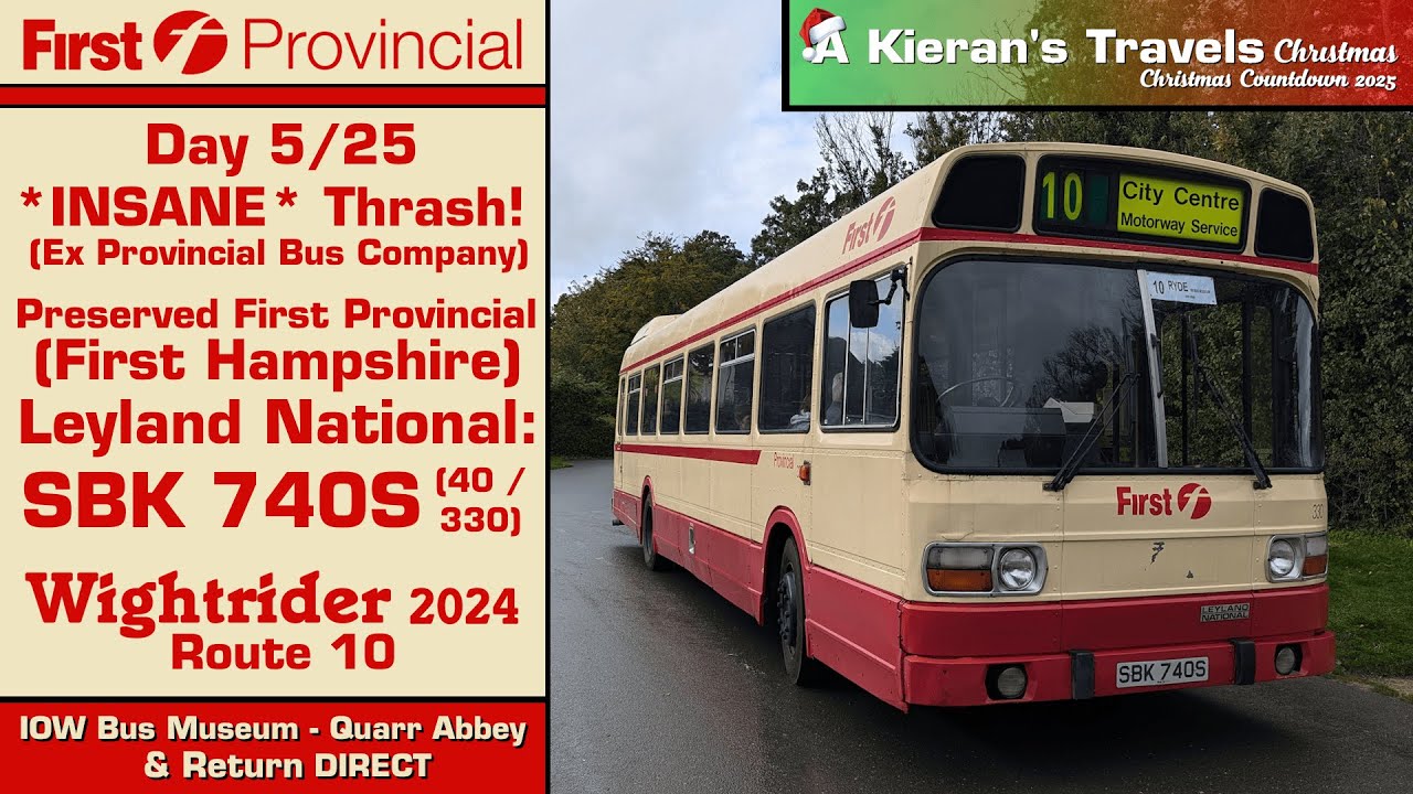 (5 - *INSANE* Thrash!) Preserved First Hampshire Leyland National: SBK 740S