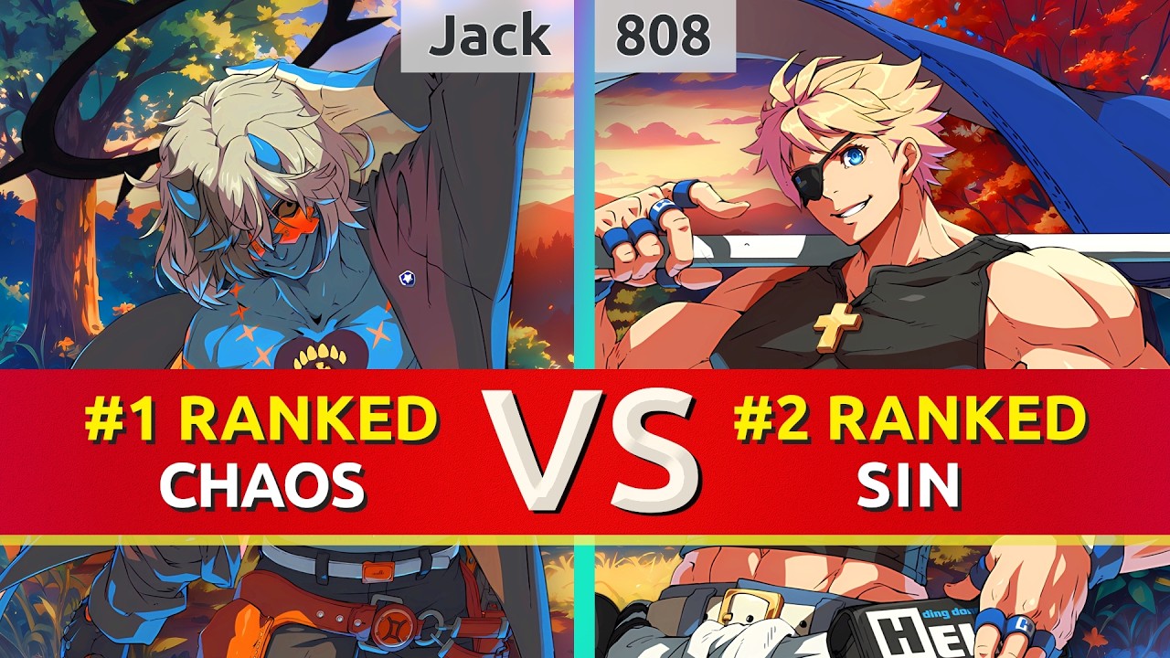 GGST ▰ Jack (#1 Ranked Happy Chaos) vs 808 (#2 Ranked Sin). High Level Gameplay