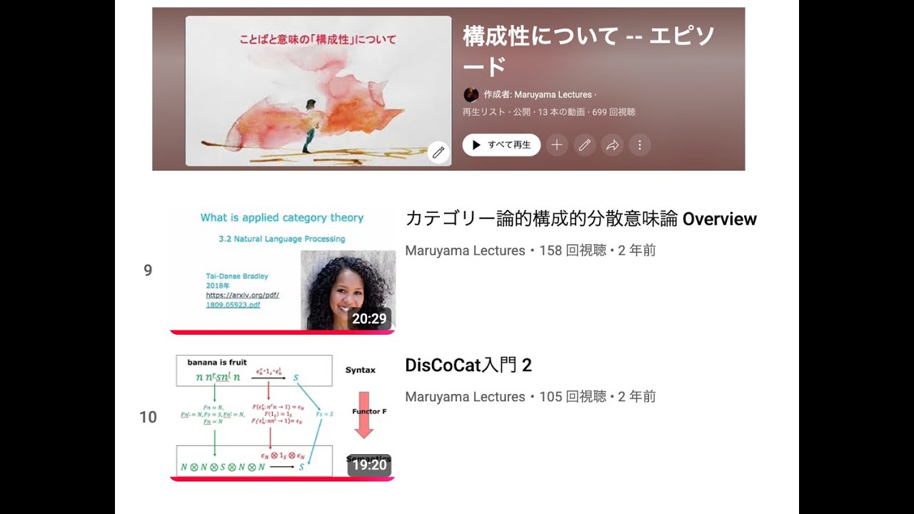 DisCoCat&minus;&minus; CoeckeとBradley