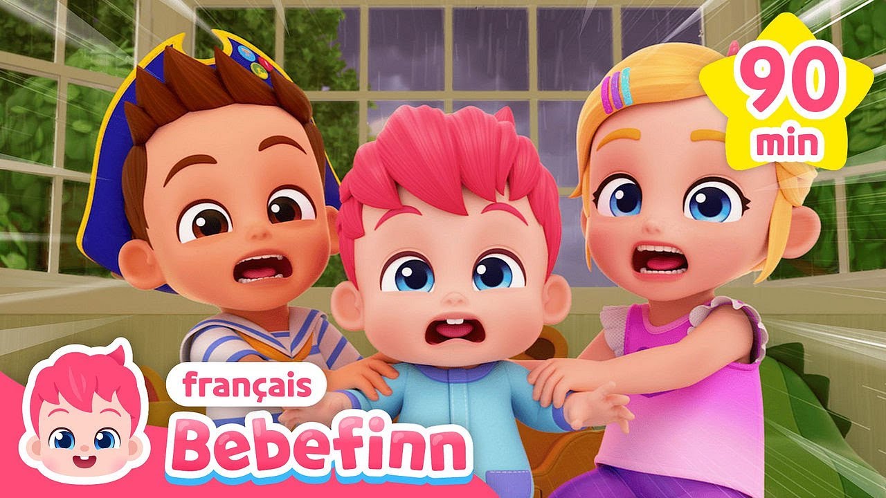 ⚡️Va t'en, Pluie ! et Plus de Chansons | +Comptines | Bebefinn français👶Chansons pour Enfants