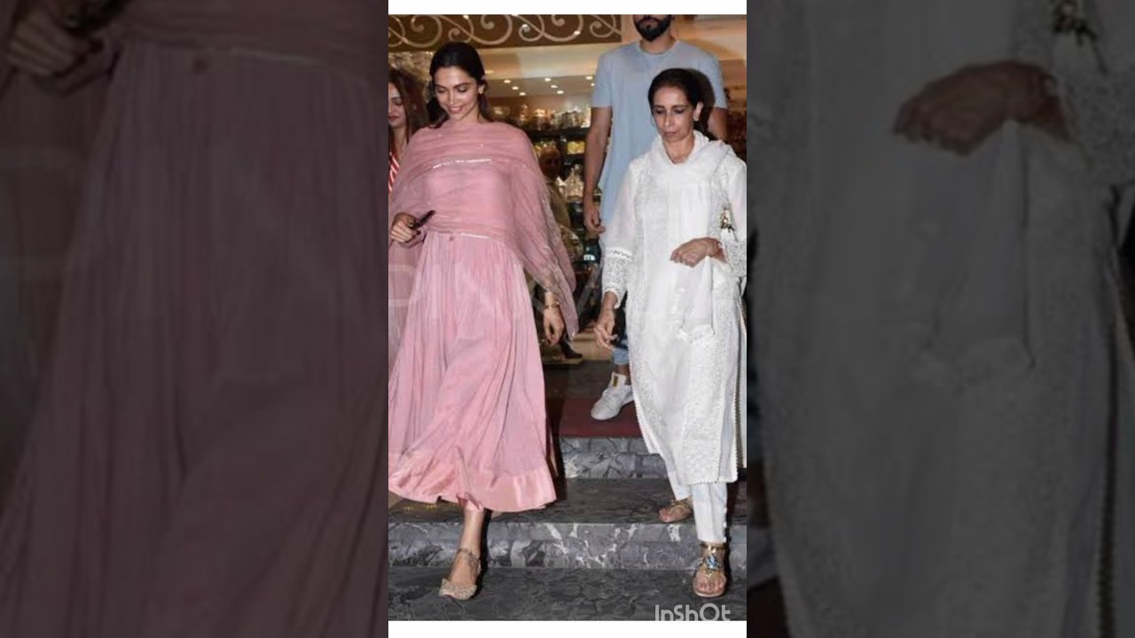Deepika Padukone with mother #shorts #deepikapadukone
