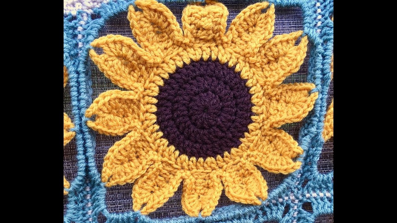 Sunflower Square - Crochet Tutorial!