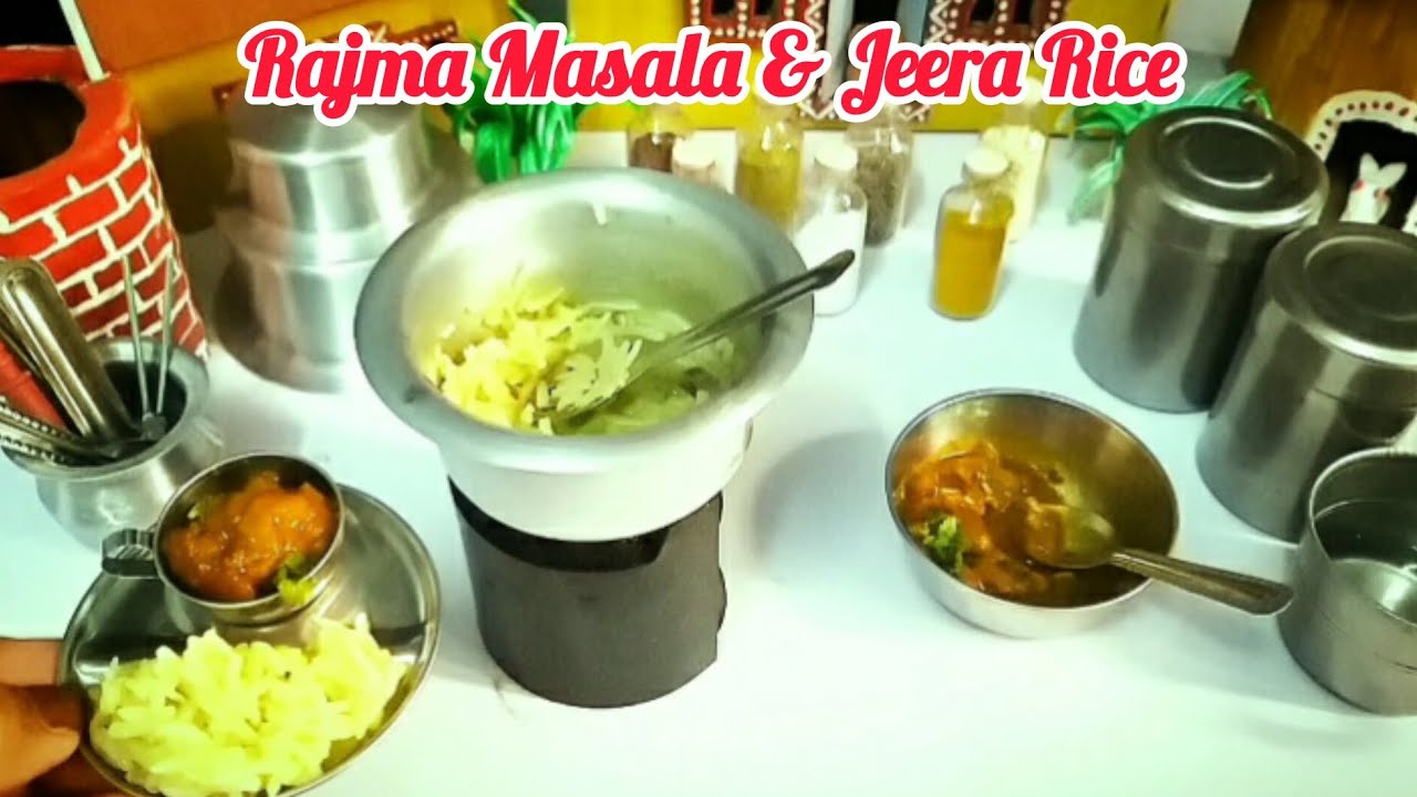 Miniature Rajma Masala & Jeera Rice | Mini Rajma Chawal | Rajma Rice | Jeera Rice #viral #trending 