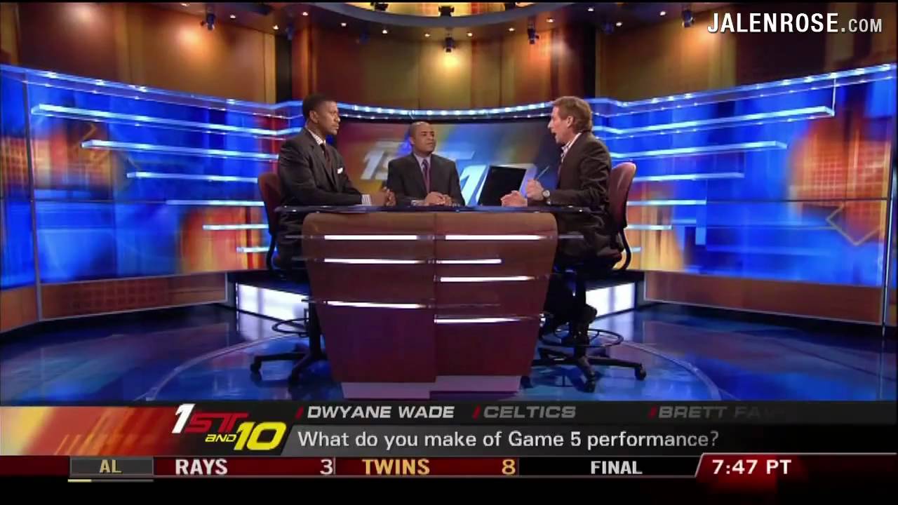 Heat vs Hawks Game 5 2009 NBA Playoffs - Jalen Rose and Skip Bayless