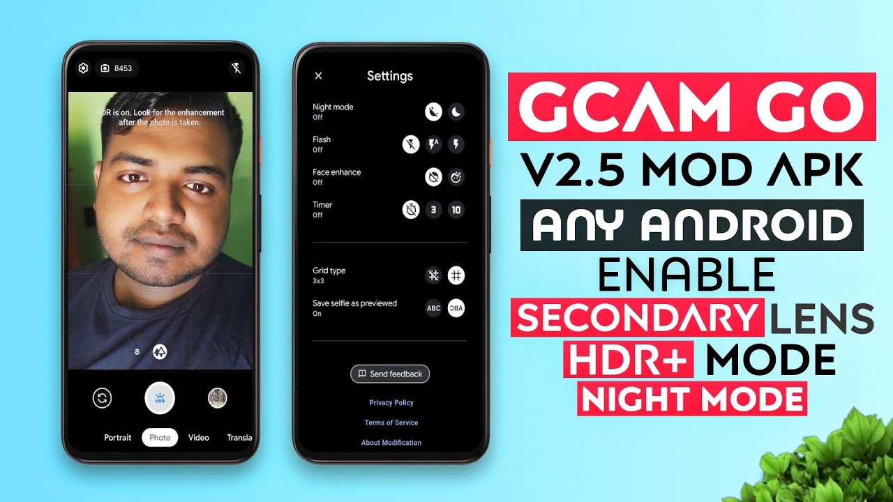 Google Camera Go v2.5 For Any Android | Enable Secondary Lens | Night Mode | HDR Mode
