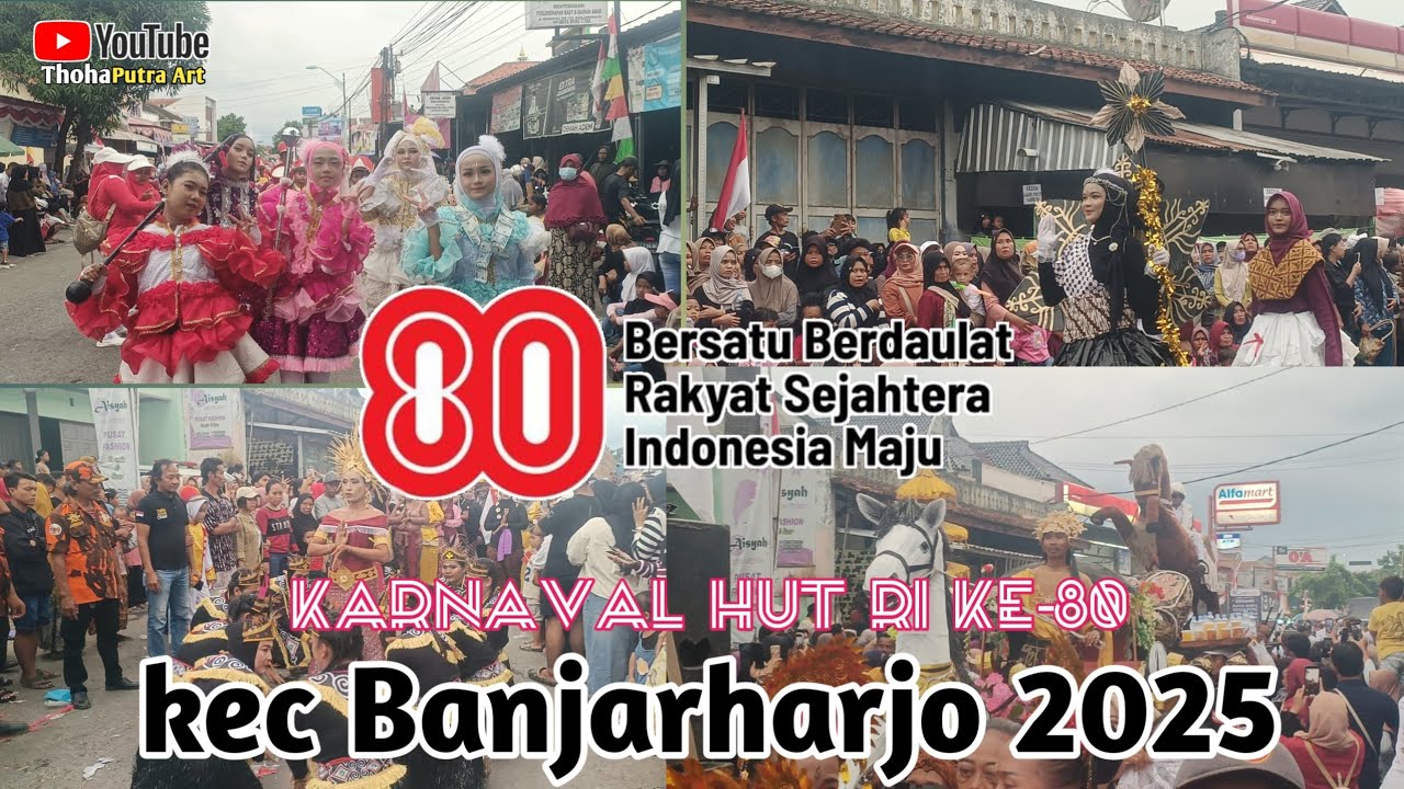 Video full!!Karnaval HUT RI ke-80 kecamatan Banjarharjo 2025