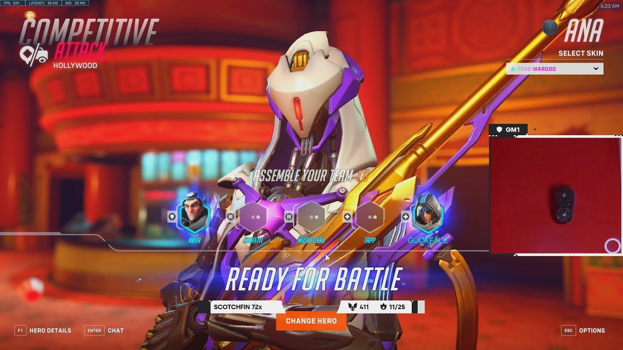 80 Tier Battle Pass Mythic Skin Season 6! Gale Adelade New Ana Skin Gameplay Season 6