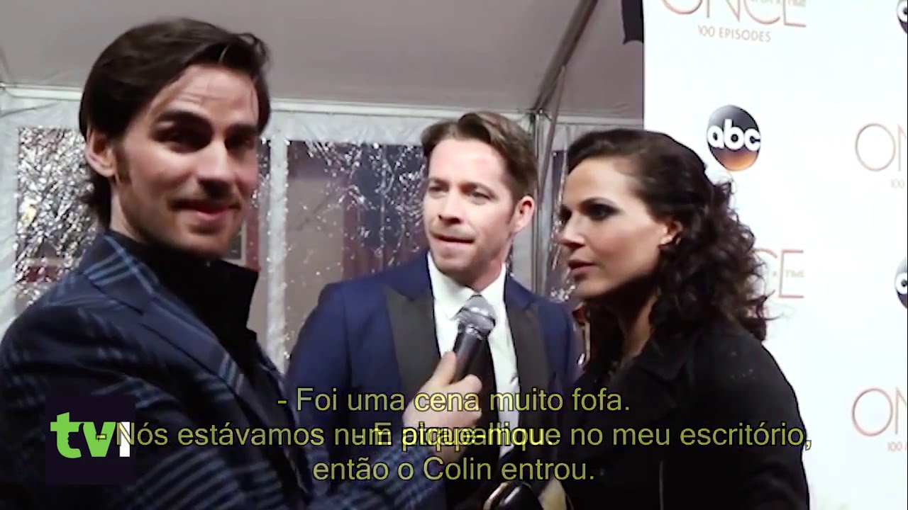OUAT's Colin O'Donoghue, Sean Maguire & Lana Parilla on the 100th Ep Red Carpet - LEGENDADO
