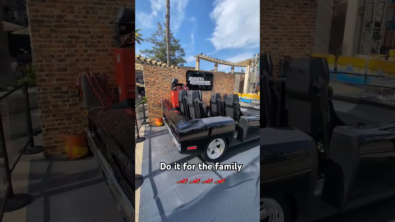 Fast &Furious Hollywood Drift Ride Vehicle 🏎️🎢#fastandfurious #universal #rollercoaster #themeparks