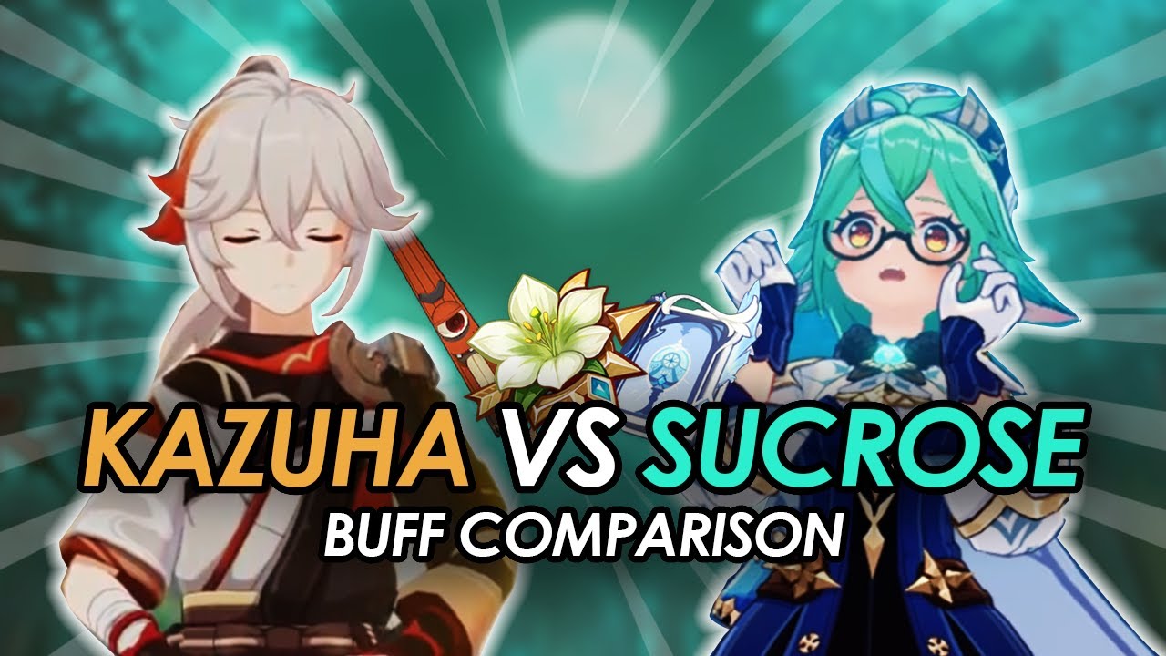 Kazuha VS Sucrose : BUFF COMPARISON | Genshin Impact