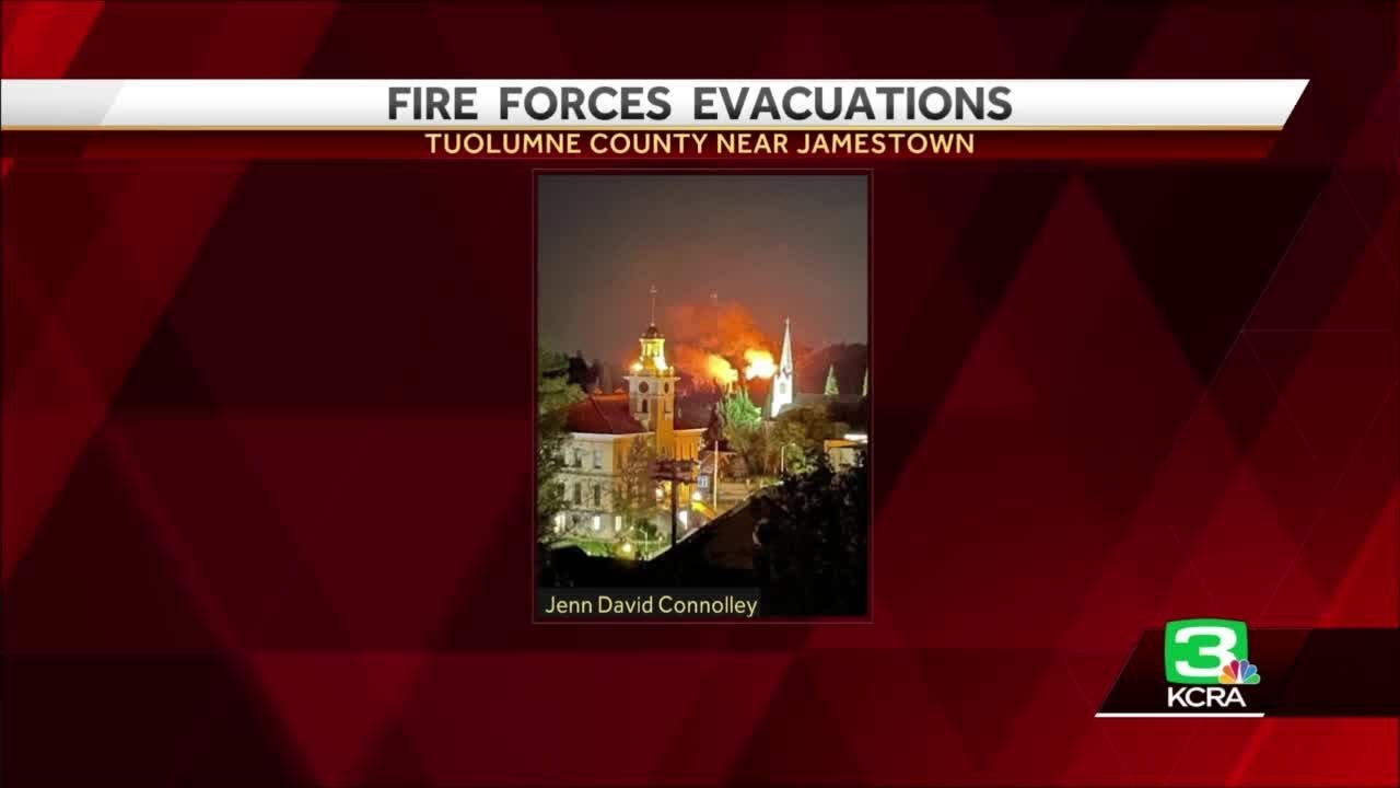Woods Fire: Evacuations ordered near Jamestown, Sonora in Tuolumne County