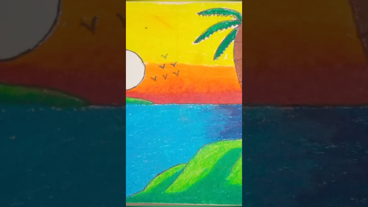 Nirmal Scenery Drawing #art #drawing #scenery #nirmal Nirmal Art Gallery