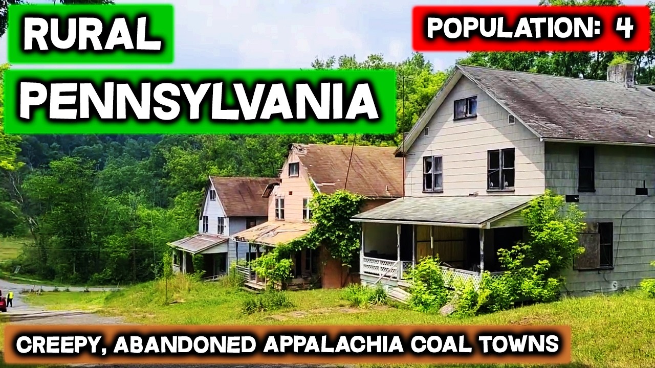 Rural PENNSYLVANIA - Slowly Dying Abandoned Towns In The Poorest Region Of America