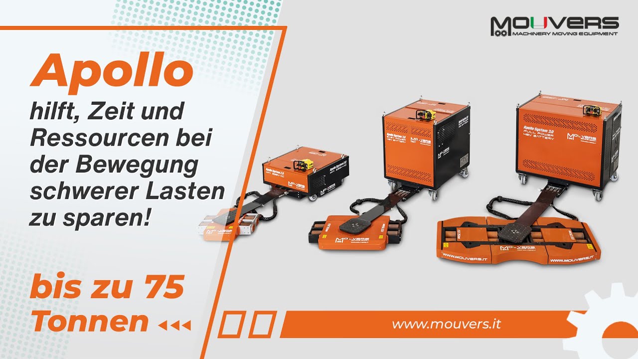 Schwerlast-Transportfahrwerke bis zu 75 Tonnen – Apollo von Mouvers