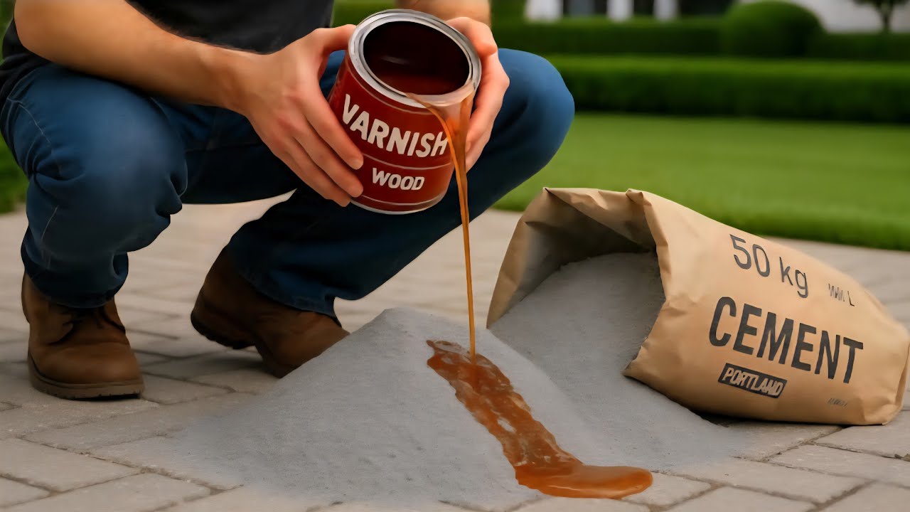 Mix CEMENT with VARNISH and discover a SECRET that could be WORTH MILLIONS of dollars!