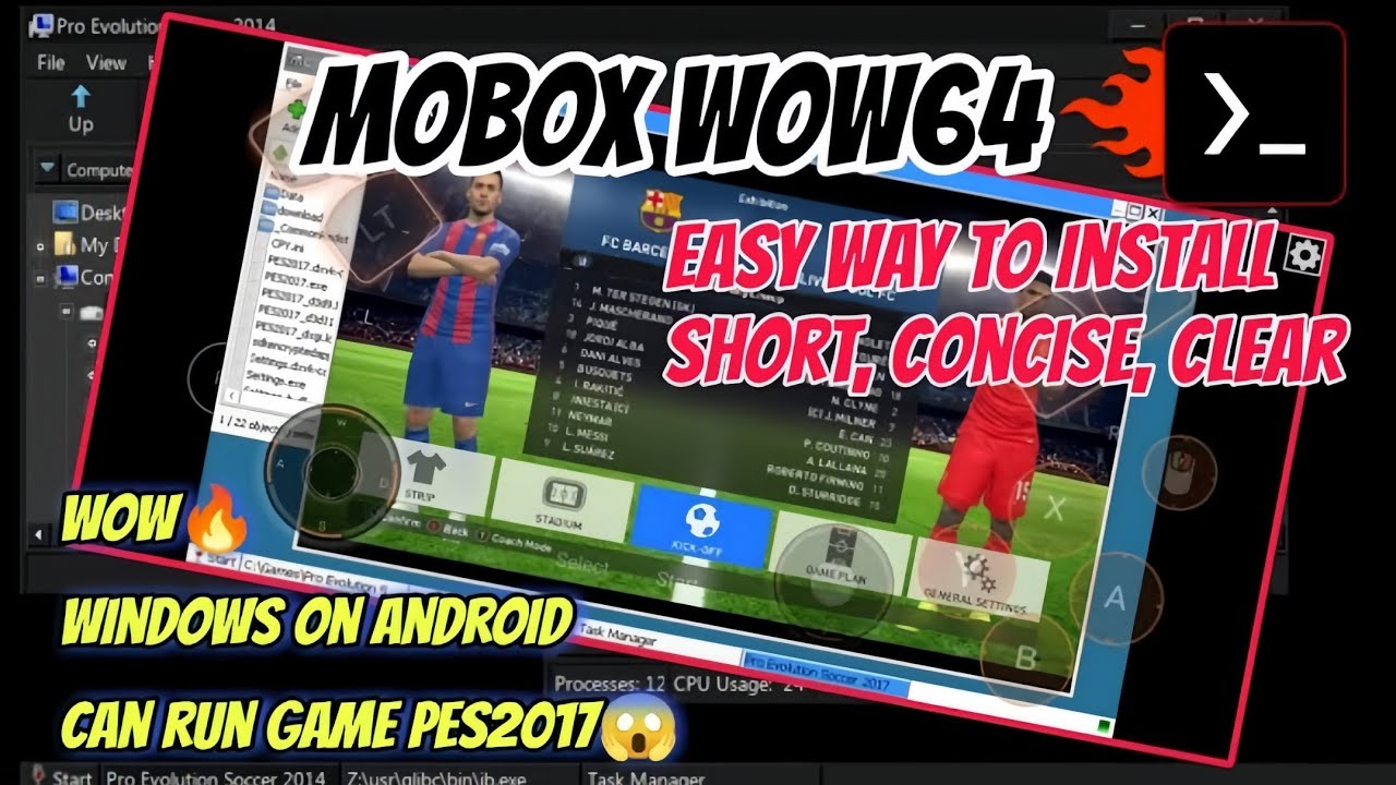 Tutorial Install Mobox Wow64 Emulator PC on Android Offline | How To Install PES 2017 on Mobox