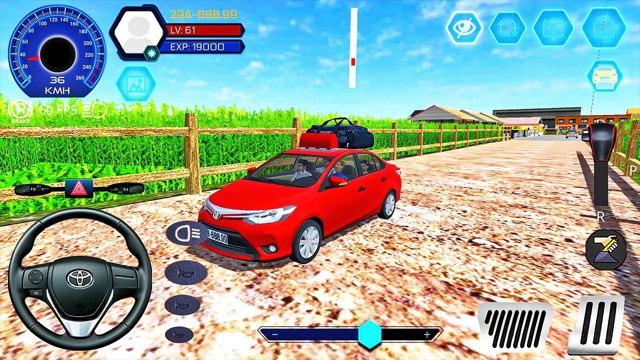 Toyota Vios Taxi Driving in City - Car Simulator Vietnam - Android Gameplay