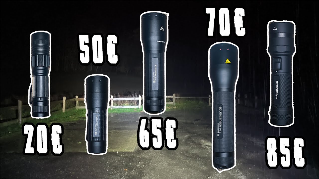 5 Taschenlampen im Kurz-Test | Billig bis teuer | 20&euro; bis 85&euro;