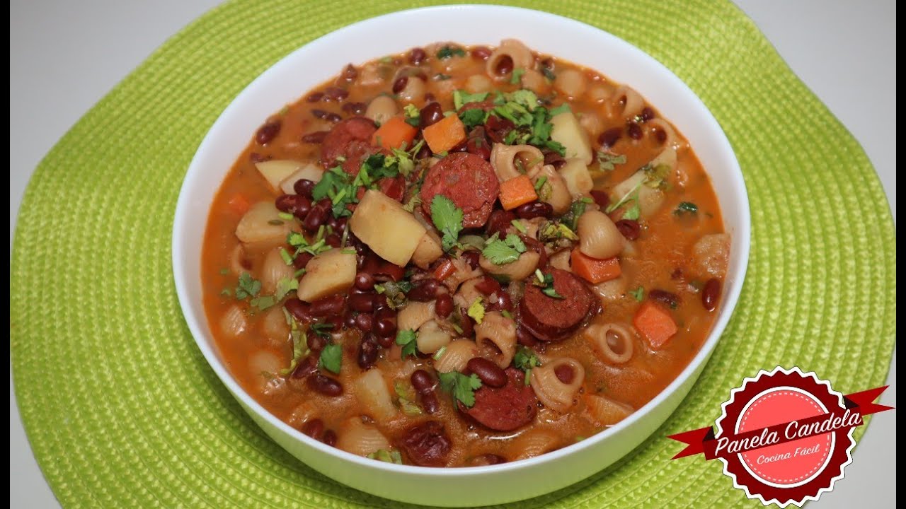 Minestrone de Caraotas Rojas Venezolano💛💙💖 Fácil, variado, colorido, nutritivo y DELICIOSO!!!💯😋✅🔝