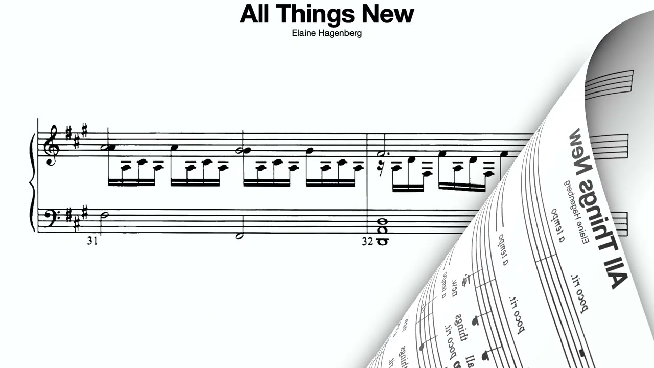 All Things New SATB Hagenberg Score Video