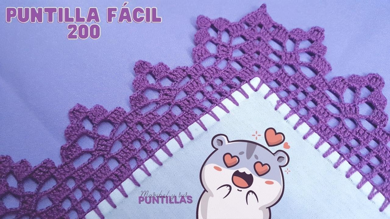 Nueva puntilla fácil de vuelta y vuelta 💗 #200