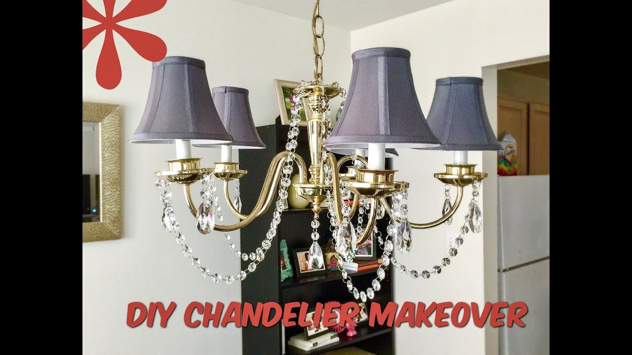 DIY Room Decor | Crystal Chandelier Makeover