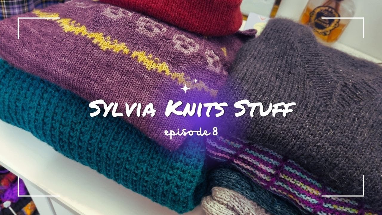 Sylvia Knits Stuff Podcast No. 8 - 2 months of FOs and struggling with my new ring light