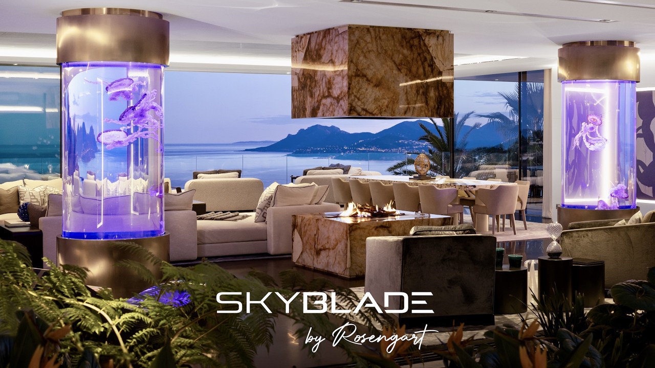 SKYBLADE Cannes - Billionaire Mansion with Underground Funicular and Mega Outdoor Cinema
