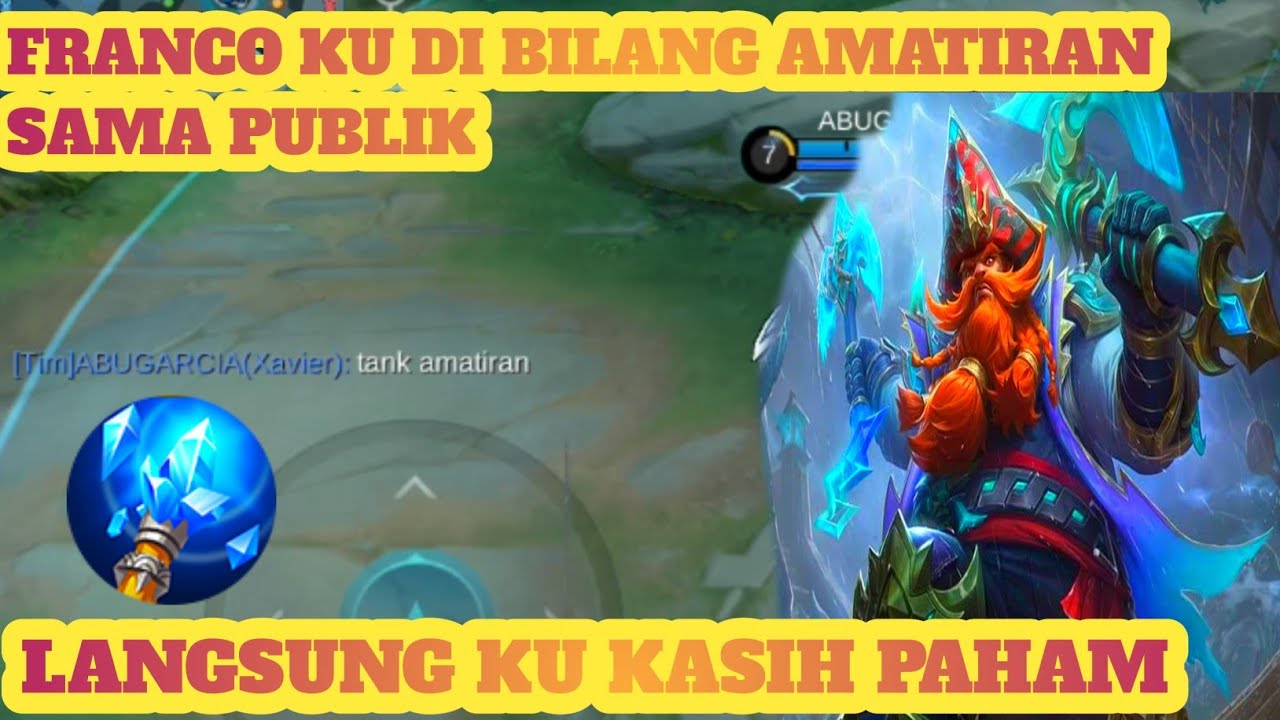 Gameplay franco DI KATAIN AMATIRAN LANGSUNG TAK KASIH PAHAM SAMPAI GAK NGOMONG LAGI SOLO RANK 
