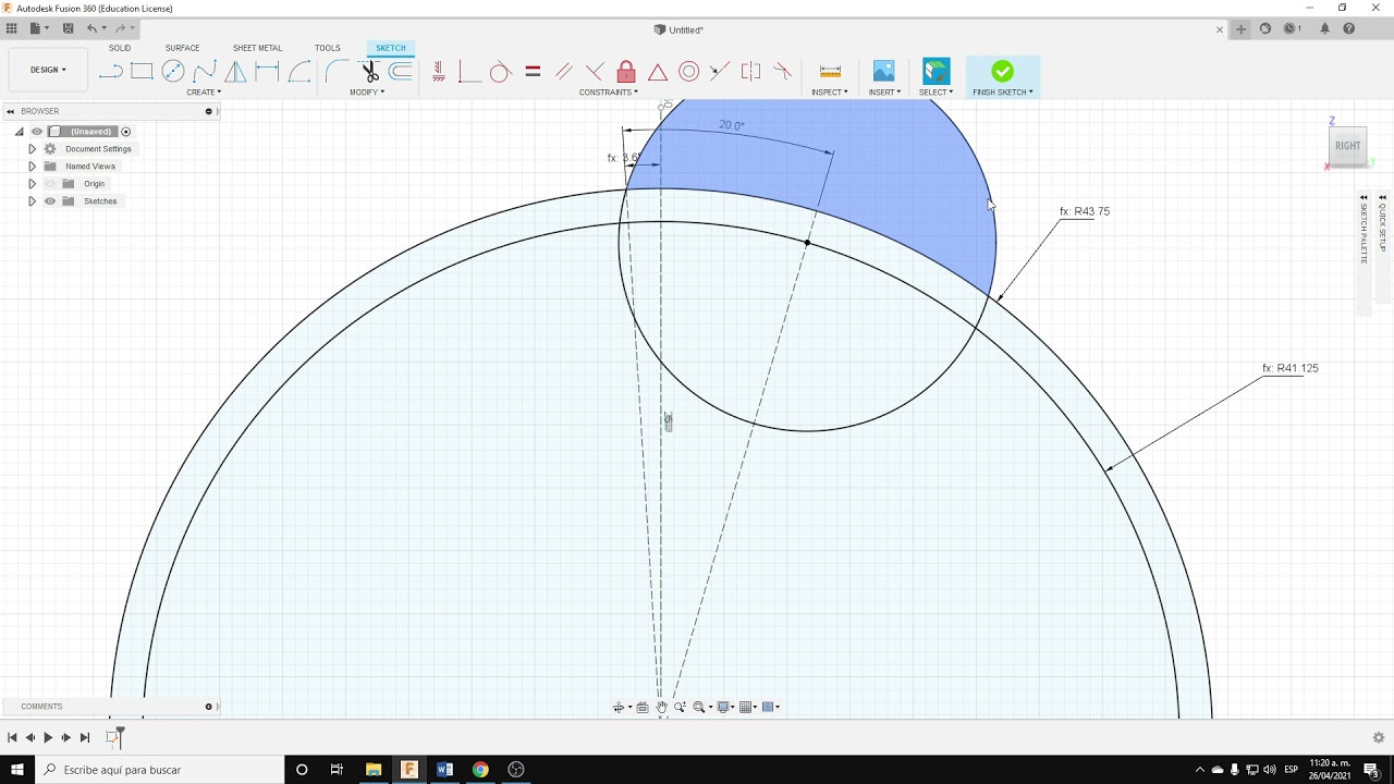 207 Engrane recto con Fusion 360
