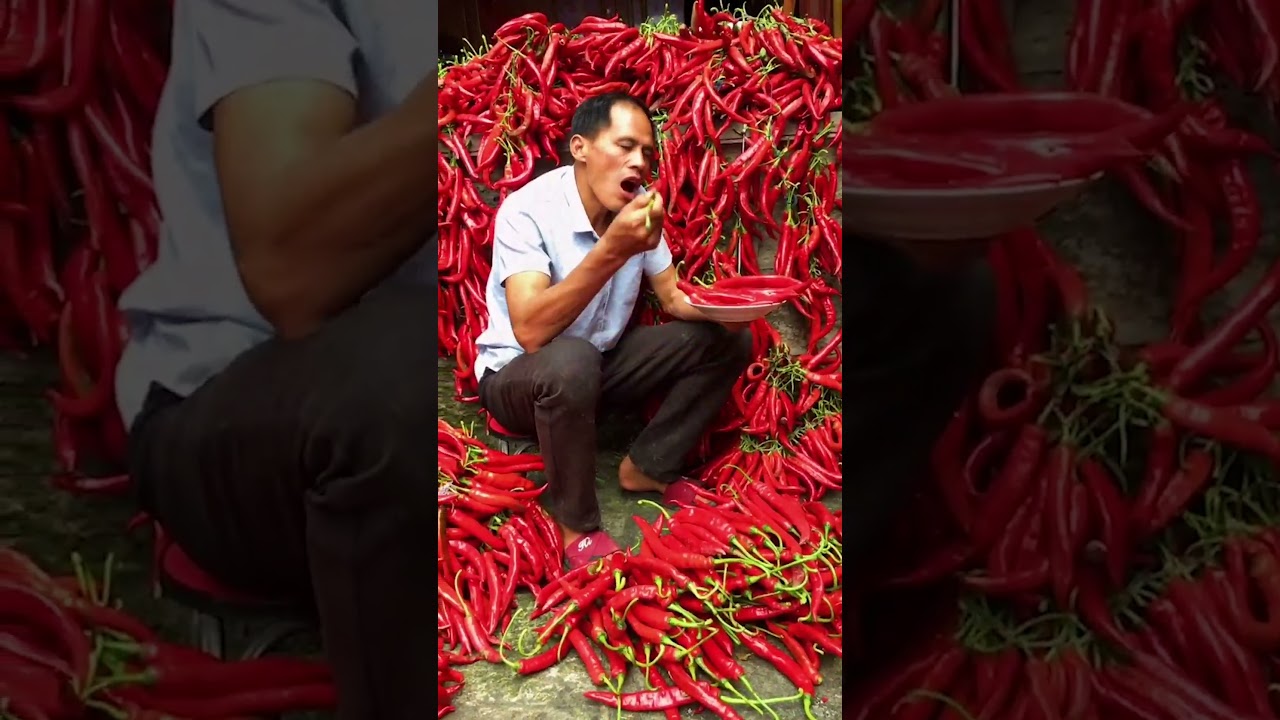 The peppers grown by Lao Yang are so good #shortvideo #shorts #short