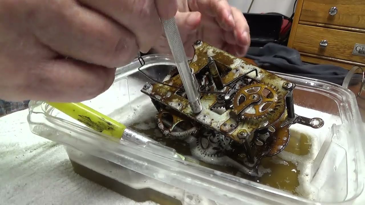 Restoring a Time Only Clock for Dennis part 1 the steel plated movement