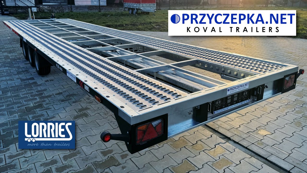 Laweta na 2 auta LORRIES PL35-8521 | 8,5m / 3,5T / 3 osie | Dealer PRZYCZEPKA.NET Koval Trailers