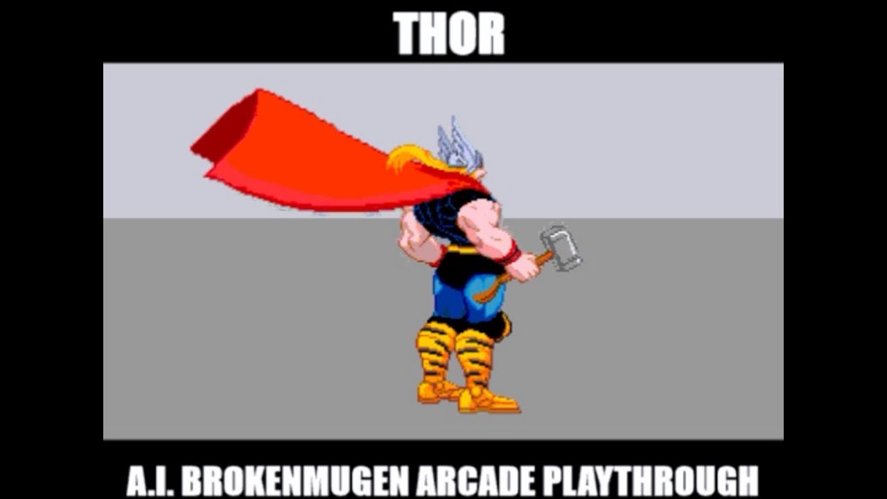 A.I. BrokenMugen Arcade Playthrough- #09 Thor