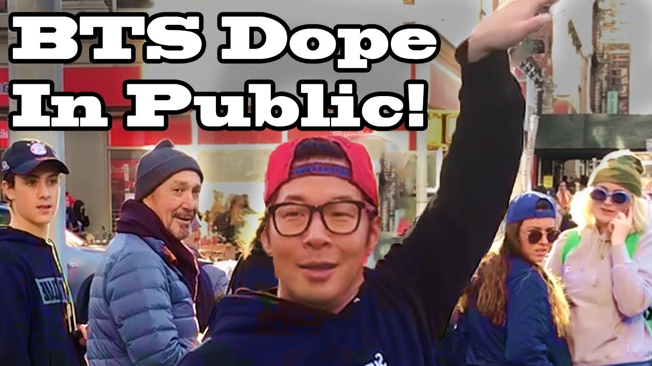 DANCING KPOP IN PUBLIC - BTS DOPE!!!